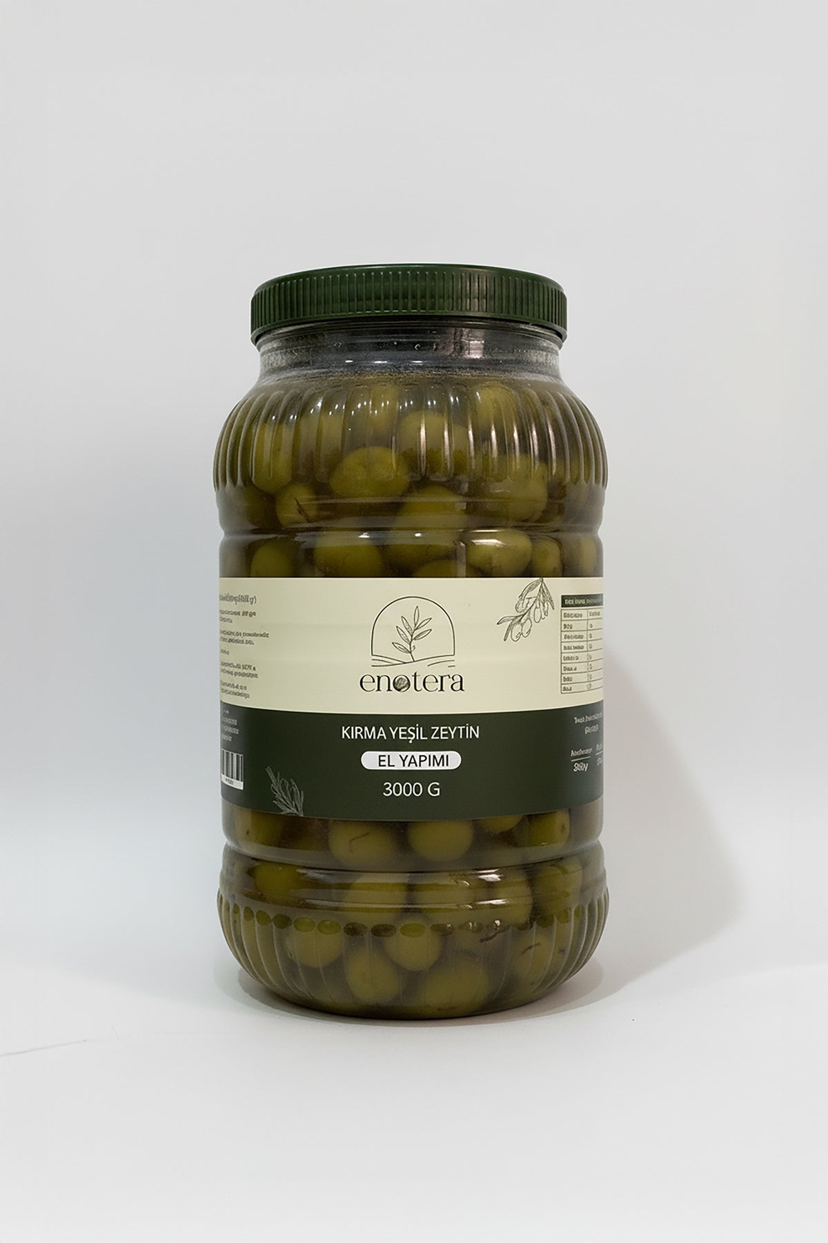 Kırma Yeşil Zeytin 3000 Gr