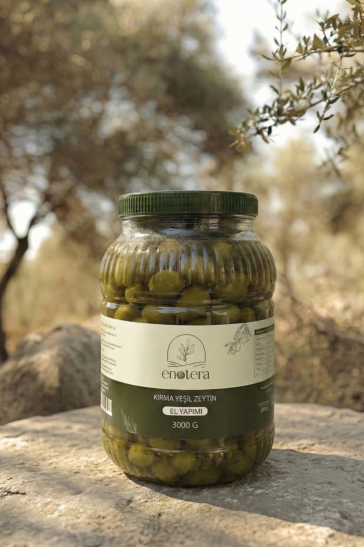 Kırma Yeşil Zeytin 3000 Gr