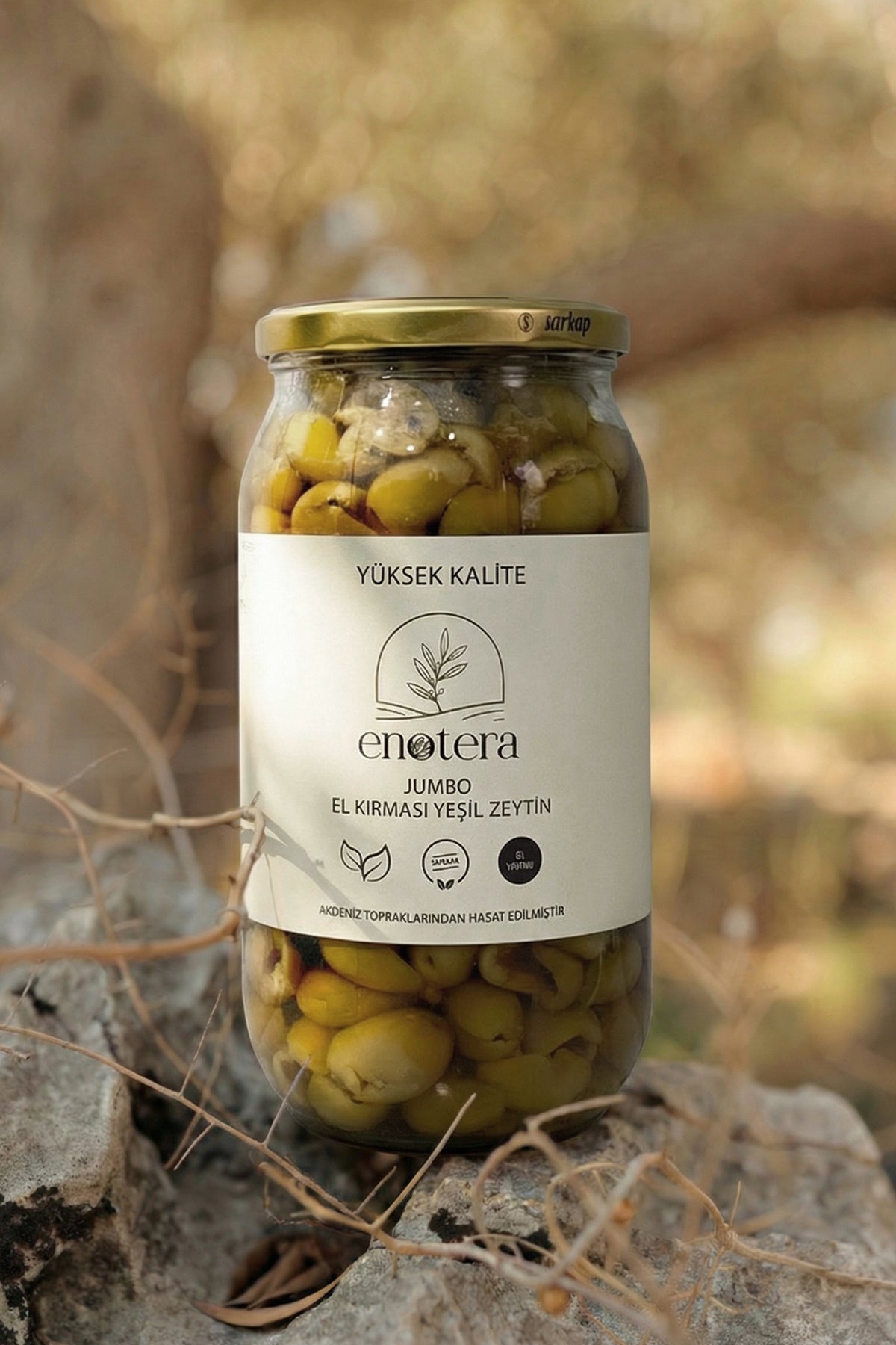 Jumbo Kırma Yeşil Zeytin 900 Gr